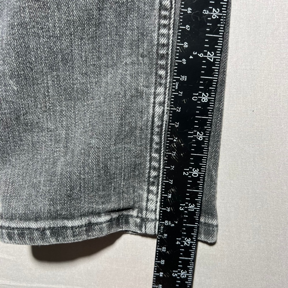 AllSaints Mens Chacoal Gray Denim Distressed Mid Rise Denim Skinny Jeans Size 32 - Picture 14 of 15